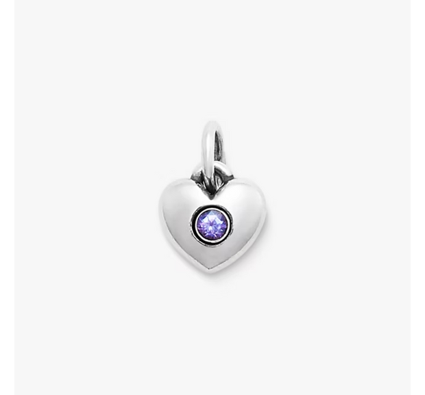 Keepsake Heart Birthstone Charm
