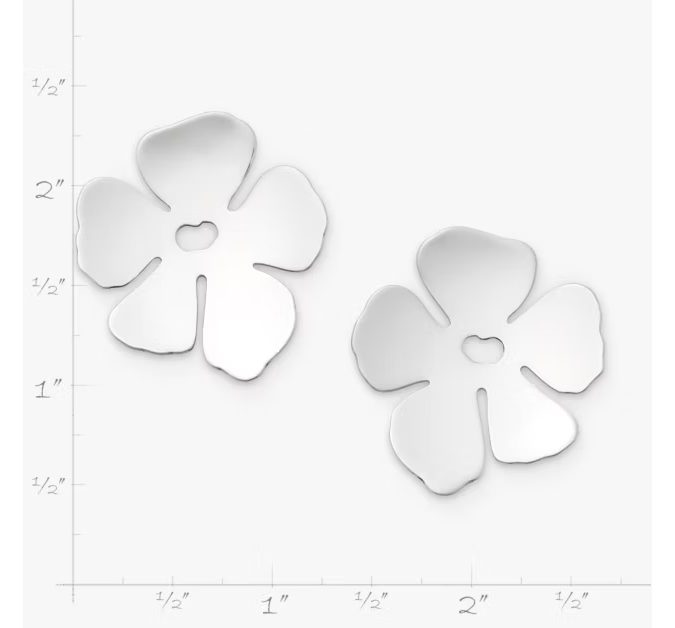 Floral Silhouette Earrings