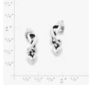 Delicate Infinite Love Hoops