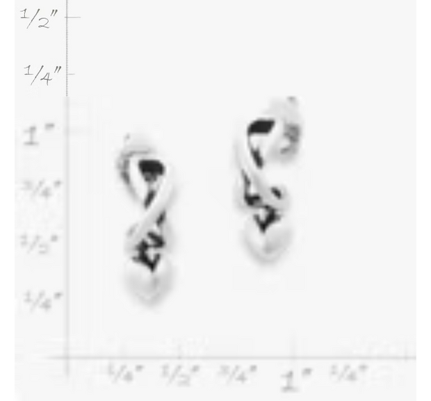 Delicate Infinite Love Hoops