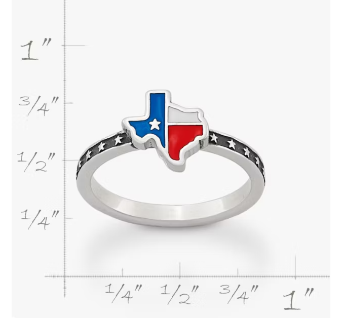 Enamel Lone Star State Ring