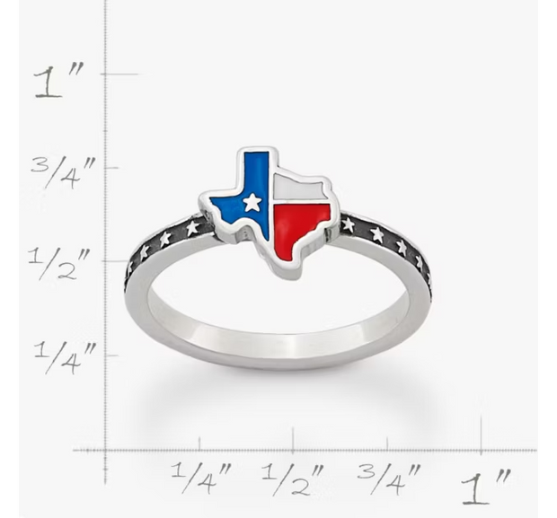 Enamel Lone Star State Ring