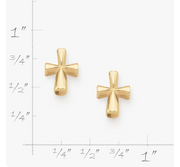 St. Teresa Cross Studs