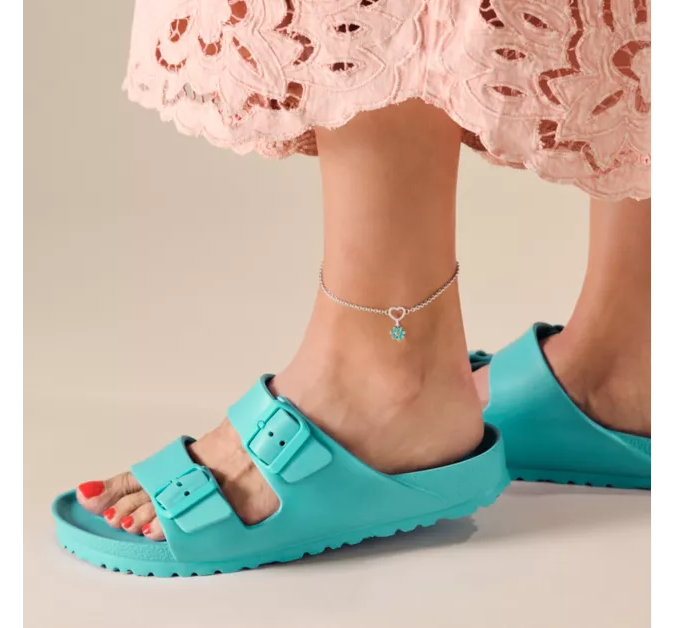 Heart Station Charm Anklet