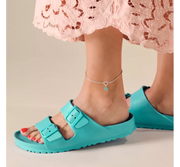 Heart Station Charm Anklet