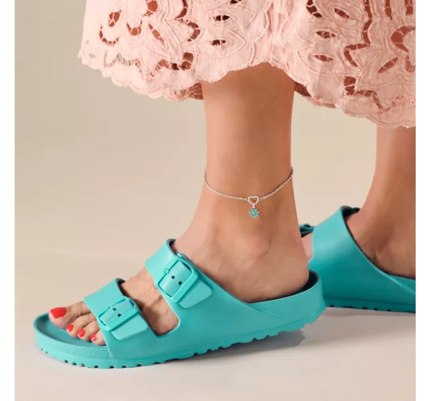 Heart Station Charm Anklet