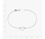 Petite Heart Link Bracelet