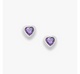 Heart Gemstone Studs