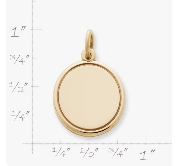 Engravable Disc Charm