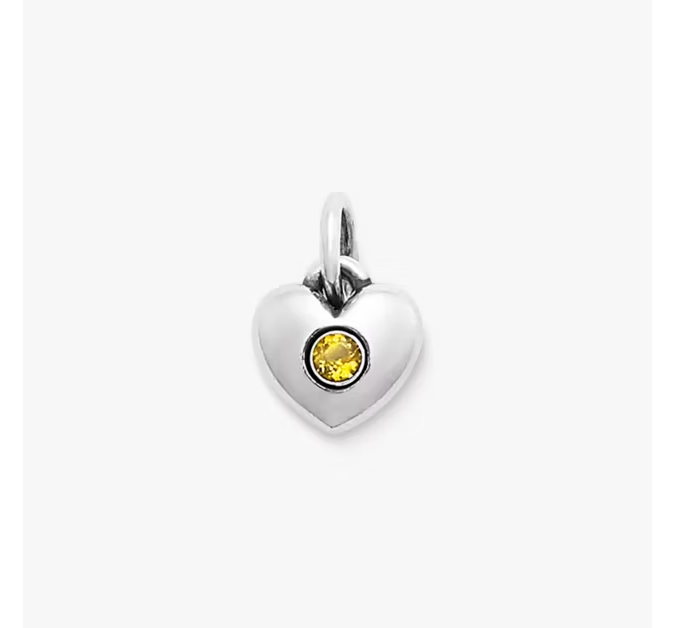 Keepsake Heart Birthstone Charm