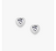 Heart Gemstone Studs