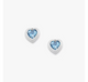 Heart Gemstone Studs
