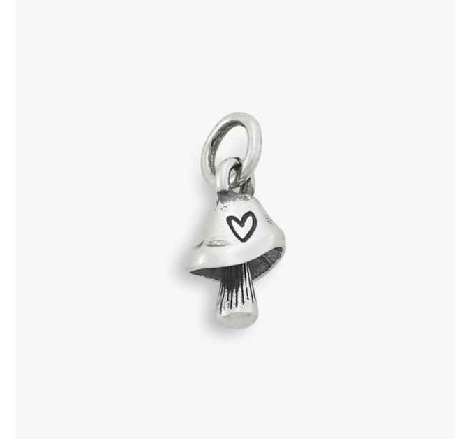 Mini Mushroom with Heart Charm