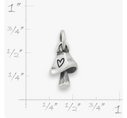 Mini Mushroom with Heart Charm