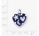 Enamel Written in the Stars Heart Charm