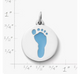 Enamel Footprint Charm