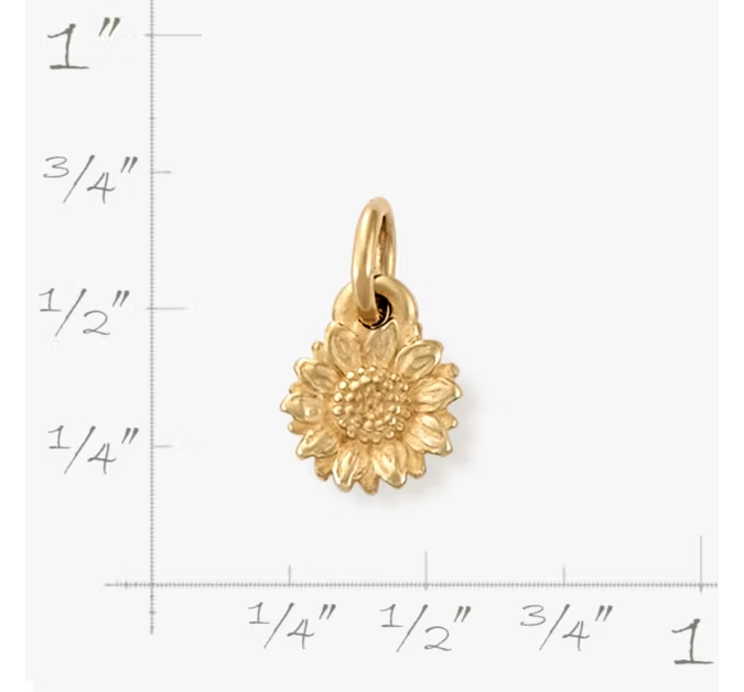 Mini Sunflower Charm