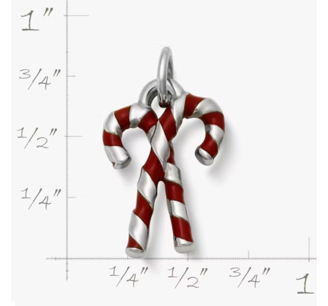 Enamel Candy Cane Charm