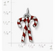 Enamel Candy Cane Charm