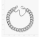 Heavy Double Curb Charm Bracelet