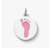 Enamel Footprint Charm