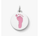 Enamel Footprint Charm