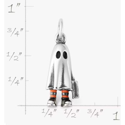 Enamel Trick or Treater Charm