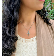 Growing in Faith Cross Charm