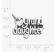 "Granddaughter" Heart Charm