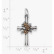 Growing in Faith Cross Charm