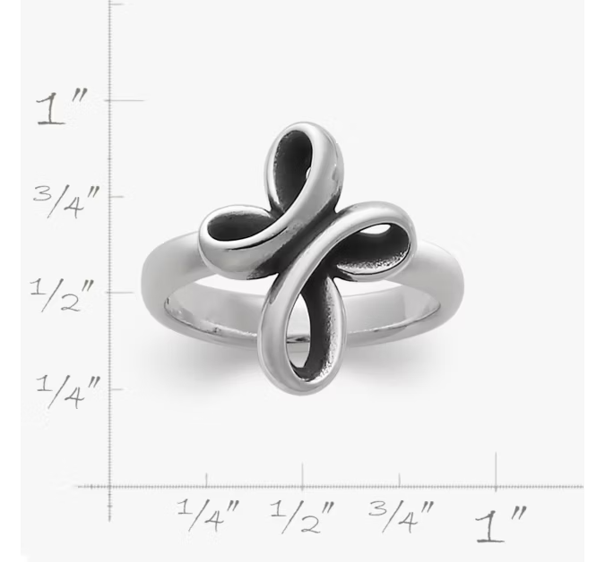 Eternal Ribbon Cross Ring