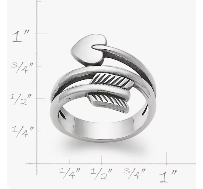 Arrow and Heart Ring