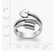 Arrow and Heart Ring