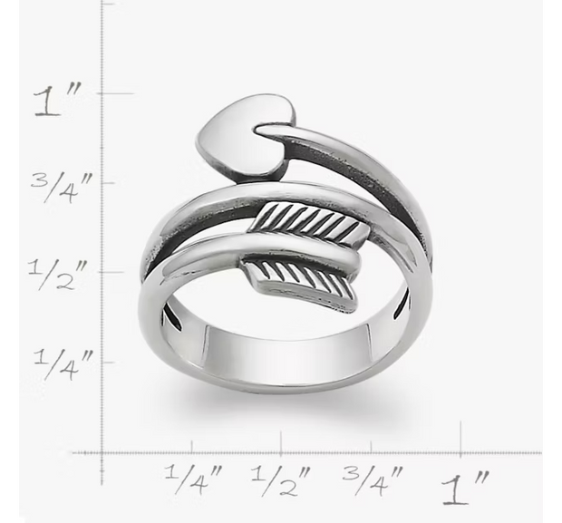 Arrow and Heart Ring