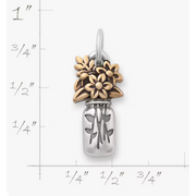 Mason Jar Bouquet Charm