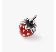 Enamel Wild Strawberry Charm