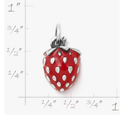 Enamel Wild Strawberry Charm