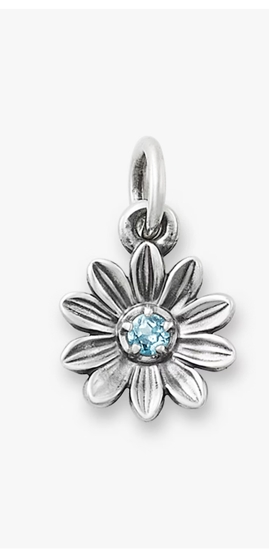 Floral Gemstone Charm