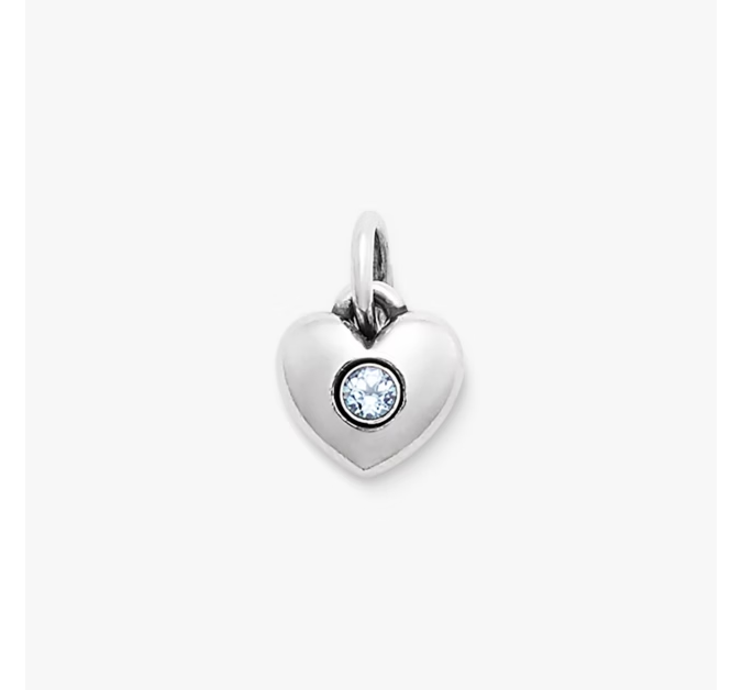 Keepsake Heart Birthstone Charm