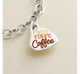 Enamel But First Coffee Charm