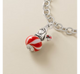 Enamel Christmas Gnome Art Glass Charm