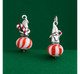 Enamel Christmas Gnome Art Glass Charm