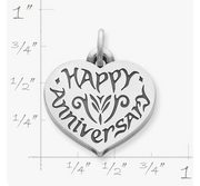 "Happy Anniversary" Charm