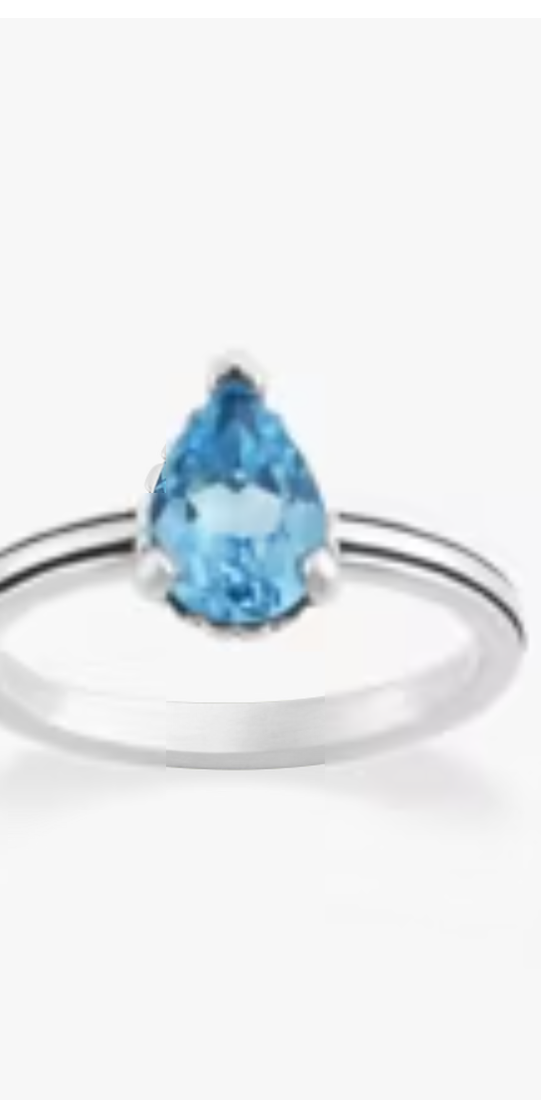 Beaded Chevron Heart Gemstone Ring