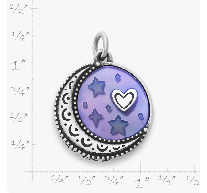 To the Moon and Back Sculpted Layered Gemstone Pendant