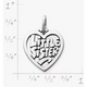 "Little Sister" Heart Charm