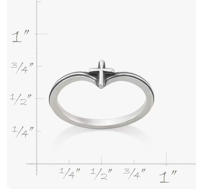 Chevron Cross Ring