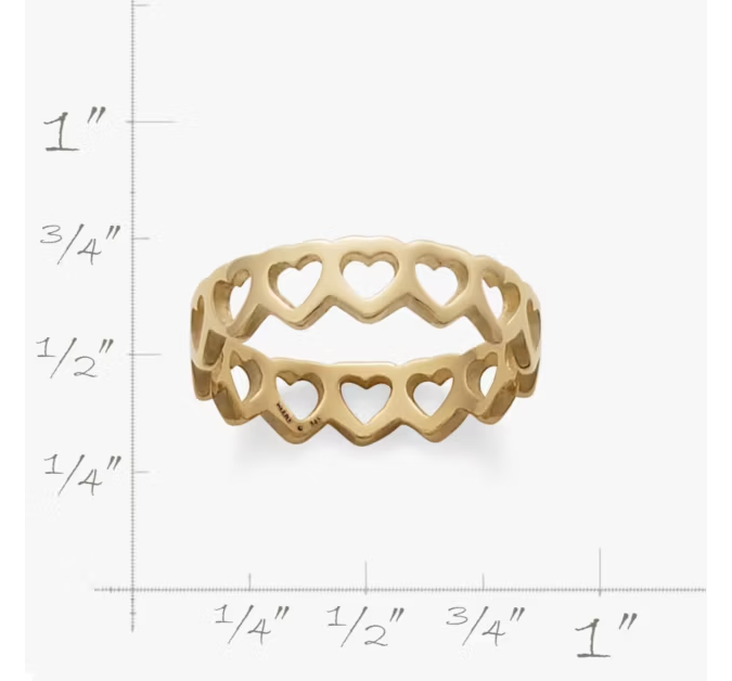 Tiny Hearts Ring