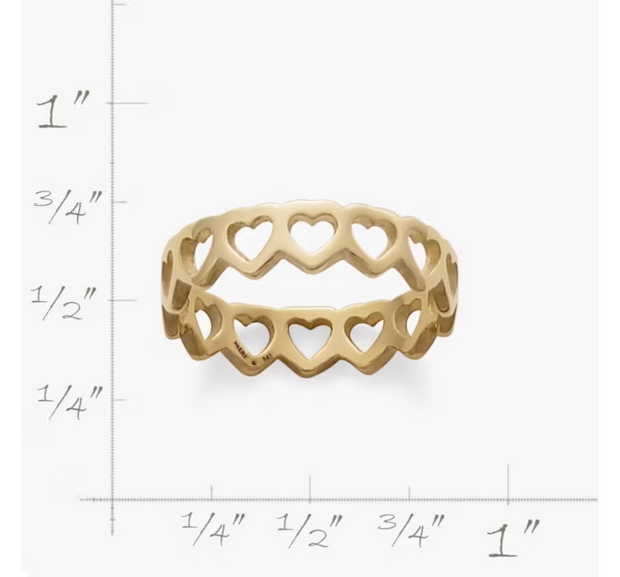 Tiny Hearts Ring