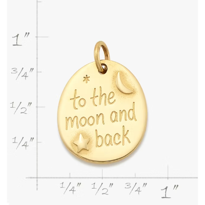 "To the Moon and Back" Charm